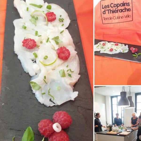 Carpaccio de cabillaud à la Framboise