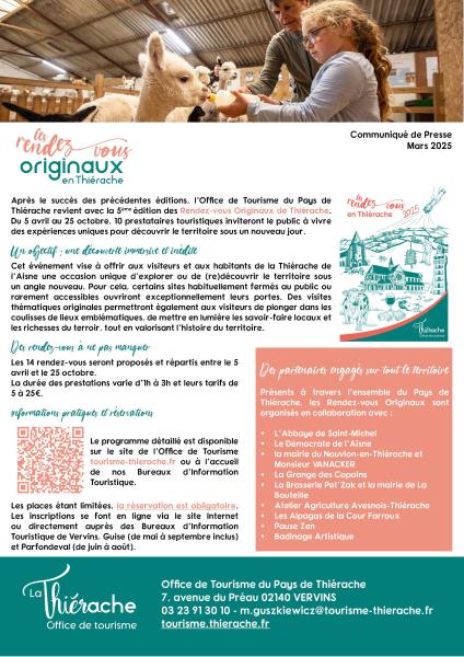 communiqué de presse RDVO 2025