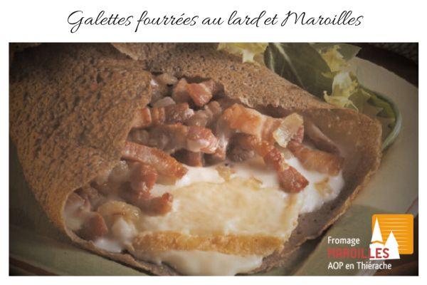 Galettes gourrées au lard et Maroilles