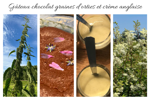Gateau au chocolat crème anglaise