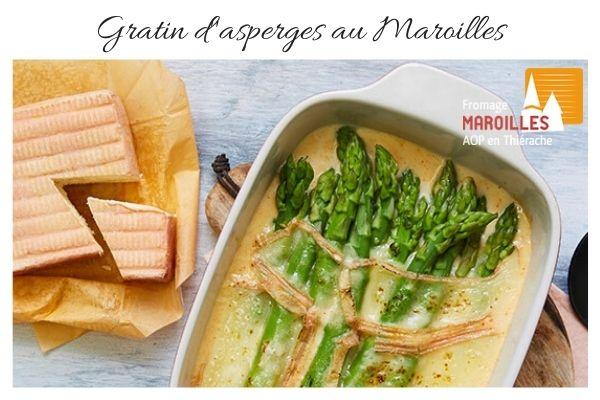 Gratin d'asperges au maroilles