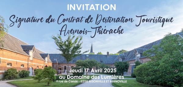 Invitation signature contrat de destination touristique