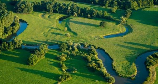 la Thiérache vue du ciel