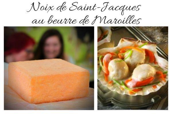 noix de saint jacques au beurre de Maroilles