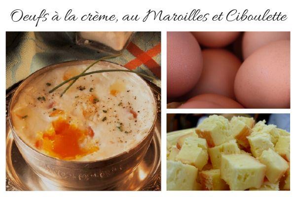 oeuf maroilles ciboulette