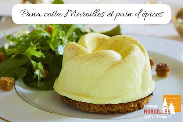 Pana Cotta Maroilles et pain d'épices