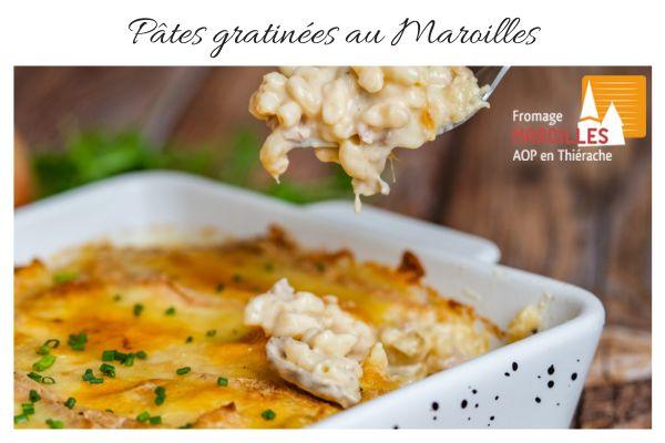 Pâtes gratinées au Maroilles