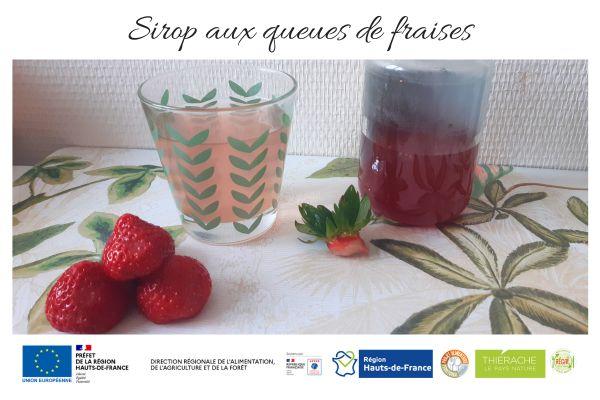 sirop aux queues de fraises