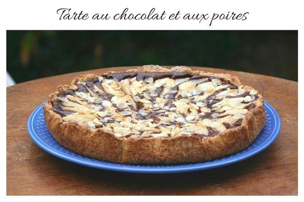 Tarte au chocolat et aux poires