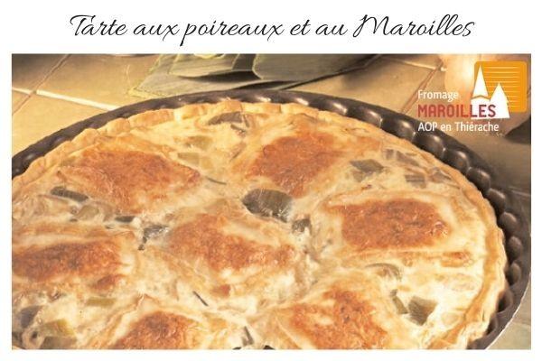 Tarte aux poireaux et au Maroilles