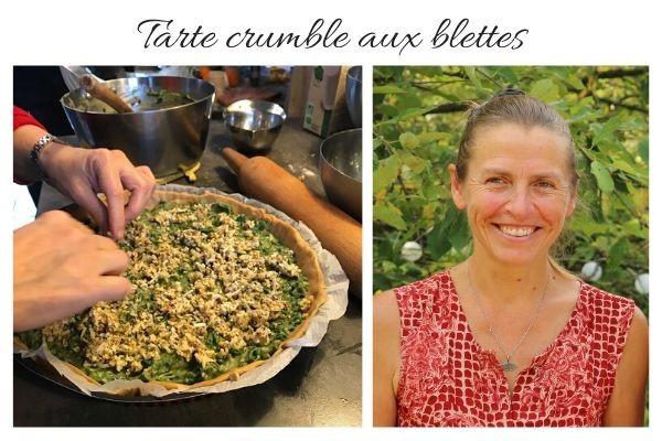 Tarte crumble aux blettes