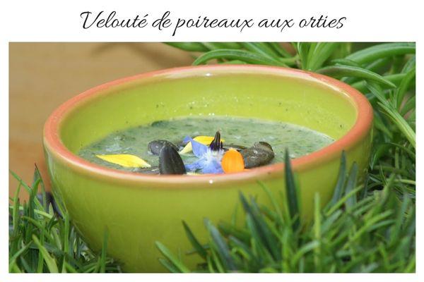 Velouté de poireaux aux orties